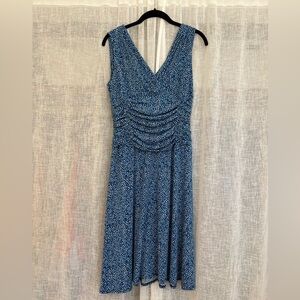 Suzi Chin for Maggy Boutique Blue Patterned Dress